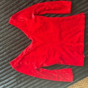 Vibrant Red Velvet Hoodie